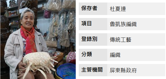 魯凱族傳統工藝-魯凱族編織圖片(另開新視窗)