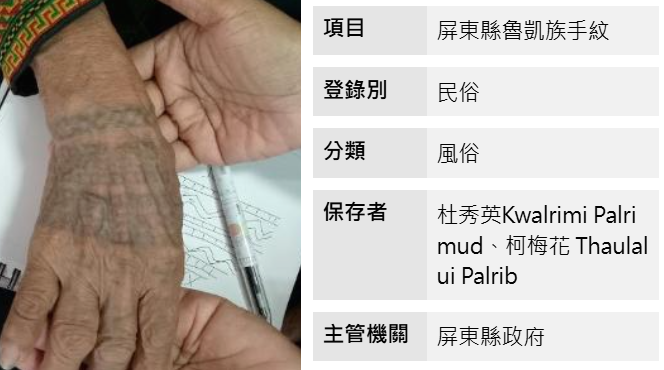 屏東縣魯凱族手紋2圖片(另開新視窗)